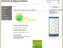 Tablet Screenshot of gigny-sur-saone.fr